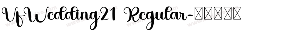 VfWedding21 Regular字体转换